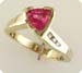14kt Pink Sapphire & Diamond